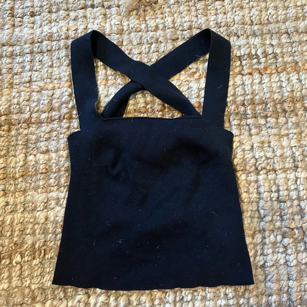 NEVER WORN Gab and Kate Knit Strappy Back Tank Top